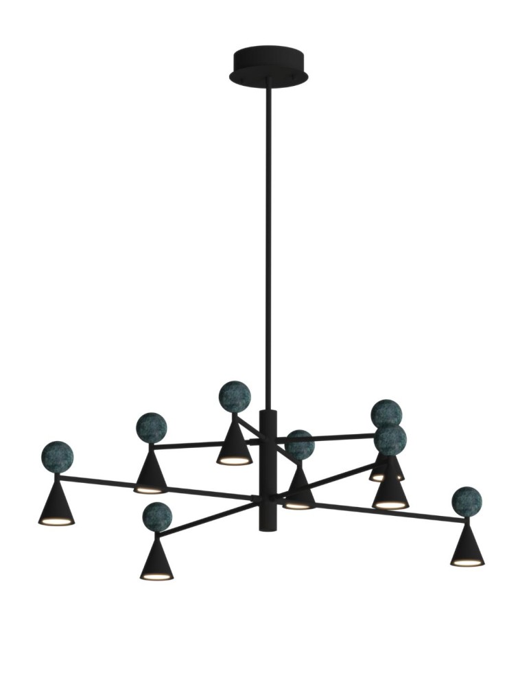 Maxlight P0684 Bingo 57W Lampa Wisząca czarny
