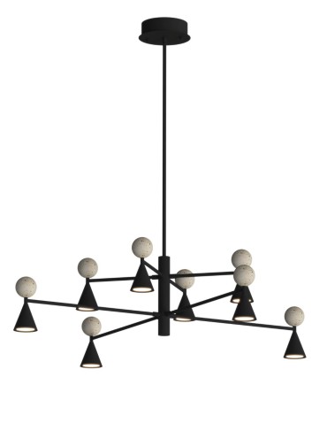 Maxlight P0685 Bingo 57W Lampa Wisząca czarny