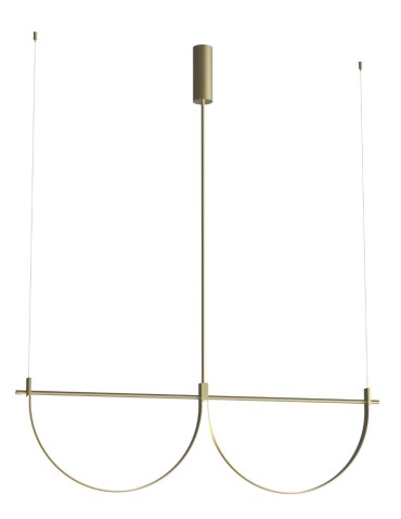 Maxlight P0689 Victoria 40W Lampa Wisząca złoty