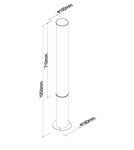 Maxlight F0064 Gardenia 25W IP65 Ogrodowa Stojąca czarny