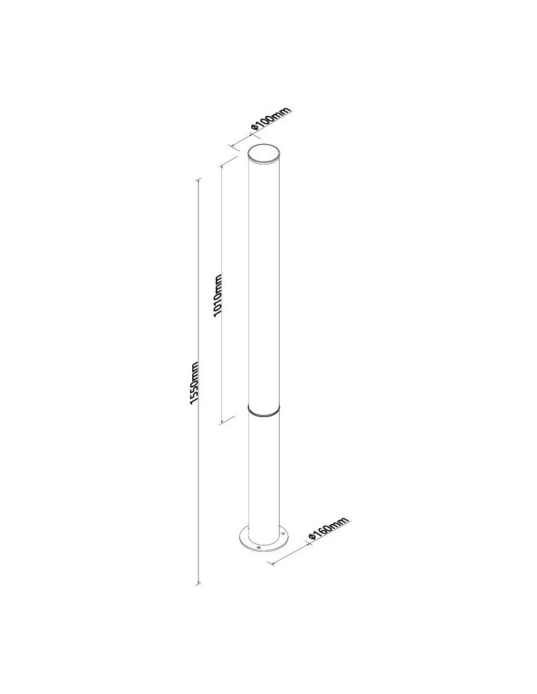 Maxlight F0066 Gardenia 32W IP65 Ogrodowa Stojąca czarny