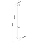 Maxlight F0067 Gardenia 32W IP65 Ogrodowa Stojąca antracyt