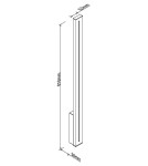 Maxlight W0460 Moena IP65 Ogrodowa Kinkiet czarny