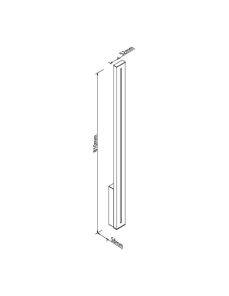 Maxlight W0460 Moena IP65 Ogrodowa Kinkiet czarny