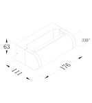 Maxlight W0462 Solden IP65 Ogrodowa Kinkiet czarny