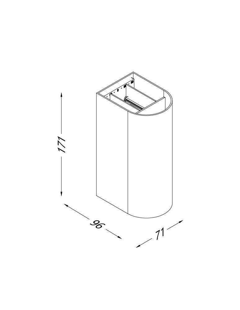 Maxlight W0470 Badia IP65 Ogrodowa Kinkiet korten