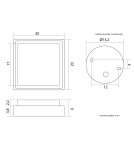 SU-MA BENI BN-KW200-PIR IP65 LED 18W, 230V SU-MA BENI BN-KW200-PIR IP65 LED 18W, 230V