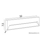 SU-MA MUR LONG ML-320 IP65 LED 10W, 230V SU-MA MUR LONG ML-320 IP65 LED 10W, 230V