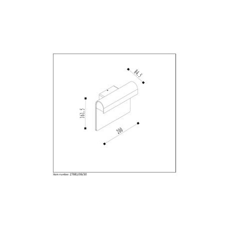 Lucide THESI LED Ścienna 6W IP54 27881/06/30