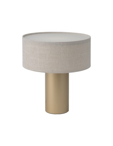 Nowodvorski SANTANA C Lampa Stołowa E27 Kremowy Szczotkowane złoto 12206