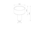 Nowodvorski SANTANA C Lampa Stołowa E27 Kremowy Szczotkowane złoto 12206 Nowodvorski SANTANA C Lampa Stołowa E27 Kremowy Szczotkowane złoto 12206