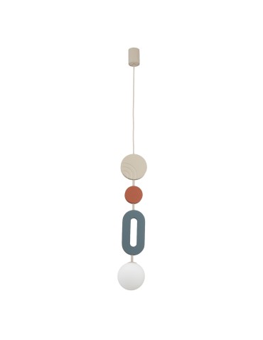 Nowodvorski DROPS COLOR B Lampa Sufitowa Wisząca G9  Szary błękit Beżowy 11195