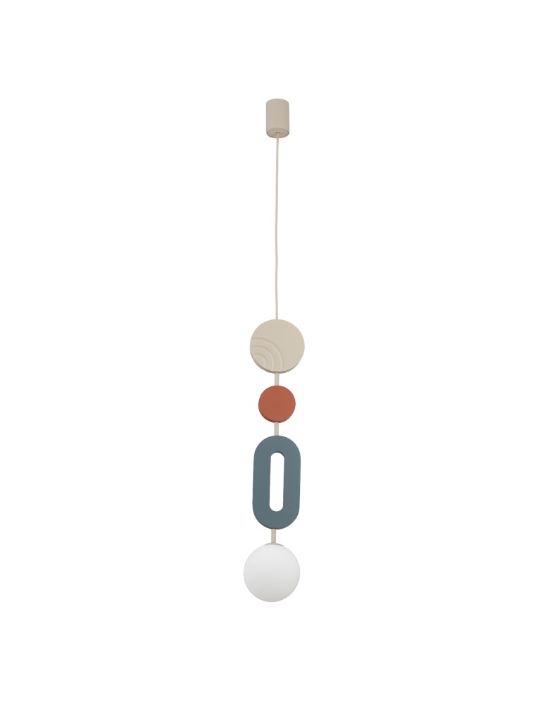 Nowodvorski DROPS COLOR B Lampa Sufitowa Wisząca G9  Szary błękit Beżowy 11195