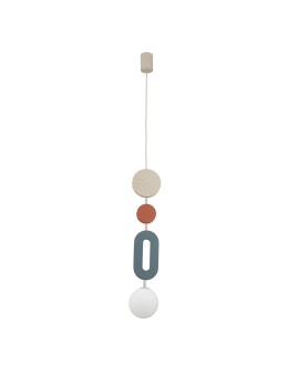 Nowodvorski DROPS COLOR B Lampa Sufitowa Wisząca G9  Szary błękit Beżowy 11195