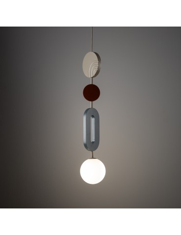 Nowodvorski DROPS COLOR B Lampa Sufitowa Wisząca G9  Szary błękit Beżowy 11195 - product 2