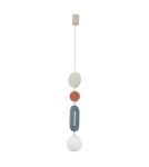 Nowodvorski DROPS COLOR B Lampa Sufitowa Wisząca G9  Szary błękit Beżowy 11195