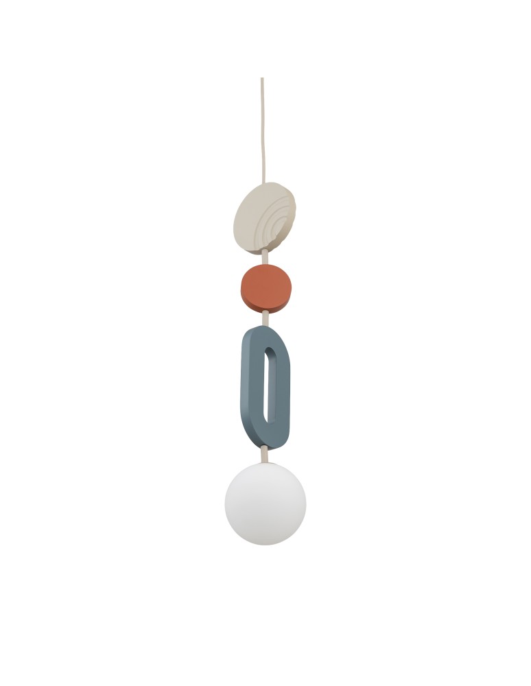 Nowodvorski DROPS COLOR B Lampa Sufitowa Wisząca G9  Szary błękit Beżowy 11195