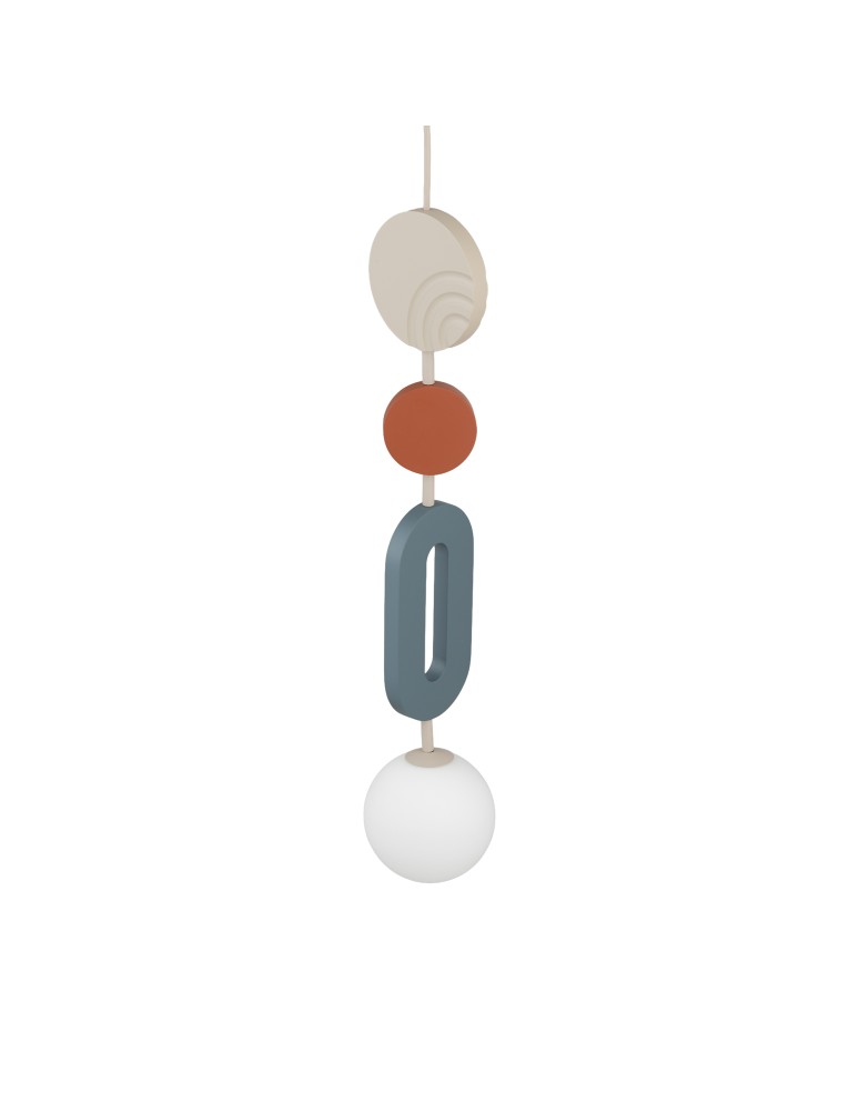Nowodvorski DROPS COLOR B Lampa Sufitowa Wisząca G9  Szary błękit Beżowy 11195