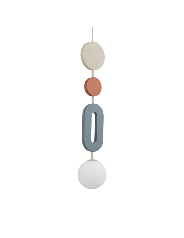 Nowodvorski DROPS COLOR B Lampa Sufitowa Wisząca G9  Szary błękit Beżowy 11195