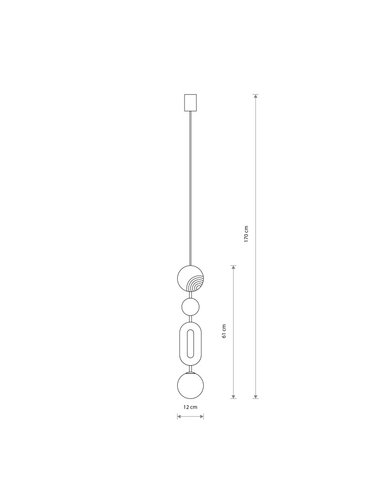Nowodvorski DROPS COLOR B Lampa Sufitowa Wisząca G9  Szary błękit Beżowy 11195