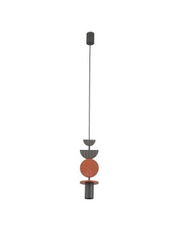 Nowodvorski DROPS COLOR C Lampa Sufitowa Wisząca GU10 R50 Jedwabisty grafit Terakota 11196