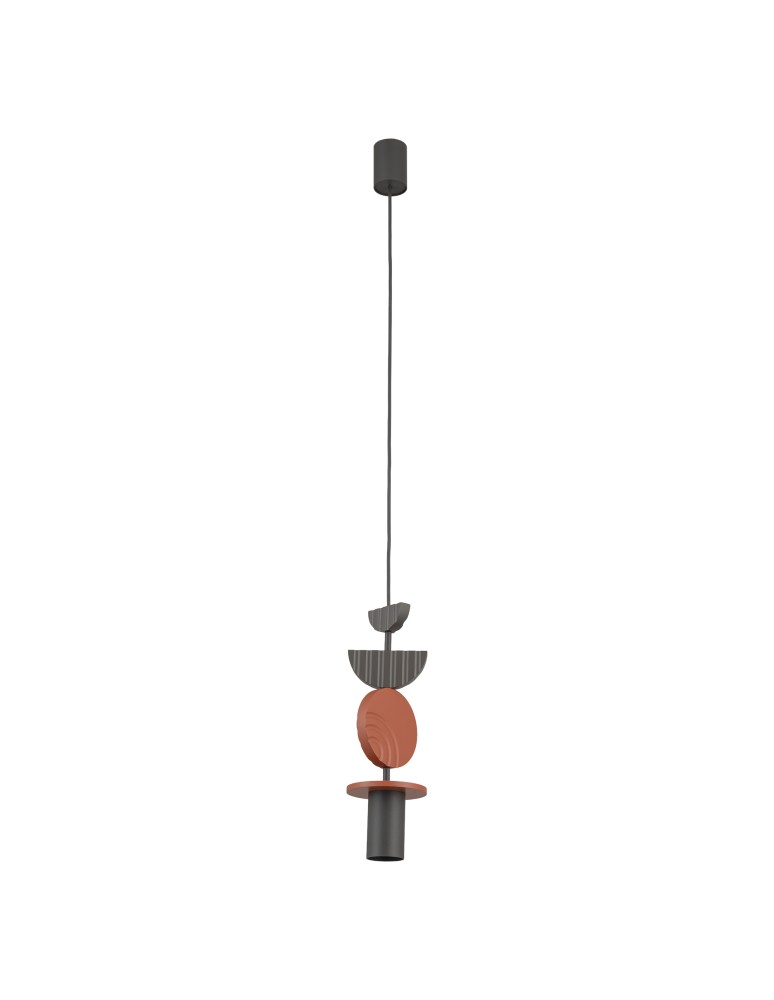 Nowodvorski DROPS COLOR C Lampa Sufitowa Wisząca GU10 R50  Jedwabisty grafit Terakota 11196