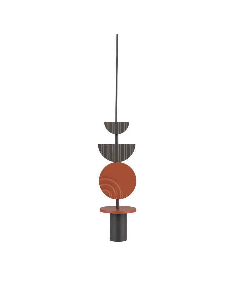 Nowodvorski DROPS COLOR C Lampa Sufitowa Wisząca GU10 R50  Jedwabisty grafit Terakota 11196