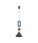 Nowodvorski DROPS COLOR F Lampa Sufitowa Wisząca GU10 R50 lub GU10 ES111  Szary błękit Jedwabisty grafit 12098