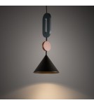 Nowodvorski DROPS COLOR F Lampa Sufitowa Wisząca GU10 R50 lub GU10 ES111  Szary błękit Jedwabisty grafit 12098