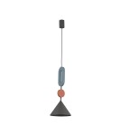 Nowodvorski DROPS COLOR F Lampa Sufitowa Wisząca GU10 R50 lub GU10 ES111  Szary błękit Jedwabisty grafit 12098