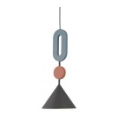 Nowodvorski DROPS COLOR F Lampa Sufitowa Wisząca GU10 R50 lub GU10 ES111  Szary błękit Jedwabisty grafit 12098