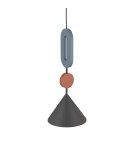 Nowodvorski DROPS COLOR F Lampa Sufitowa Wisząca GU10 R50 lub GU10 ES111  Szary błękit Jedwabisty grafit 12098