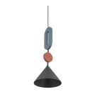 Nowodvorski DROPS COLOR F Lampa Sufitowa Wisząca GU10 R50 lub GU10 ES111  Szary błękit Jedwabisty grafit 12098