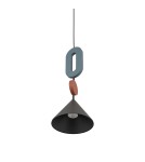 Nowodvorski DROPS COLOR F Lampa Sufitowa Wisząca GU10 R50 lub GU10 ES111  Szary błękit Jedwabisty grafit 12098