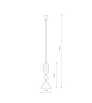 Nowodvorski DROPS COLOR F Lampa Sufitowa Wisząca GU10 R50 lub GU10 ES111  Szary błękit Jedwabisty grafit 12098