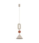Nowodvorski DROPS COLOR E Lampa Sufitowa Wisząca GU10 R50 lub GU10 ES111  Beżowy Terakota 11192