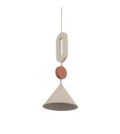Nowodvorski DROPS COLOR E Lampa Sufitowa Wisząca GU10 R50 lub GU10 ES111  Beżowy Terakota 11192