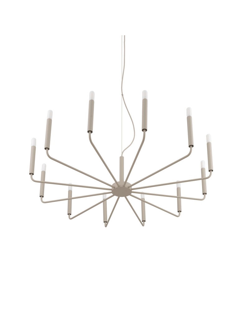 Nowodvorski ORTO B Lampa Sufitowa Żyrandol E14  Beżowy 12526