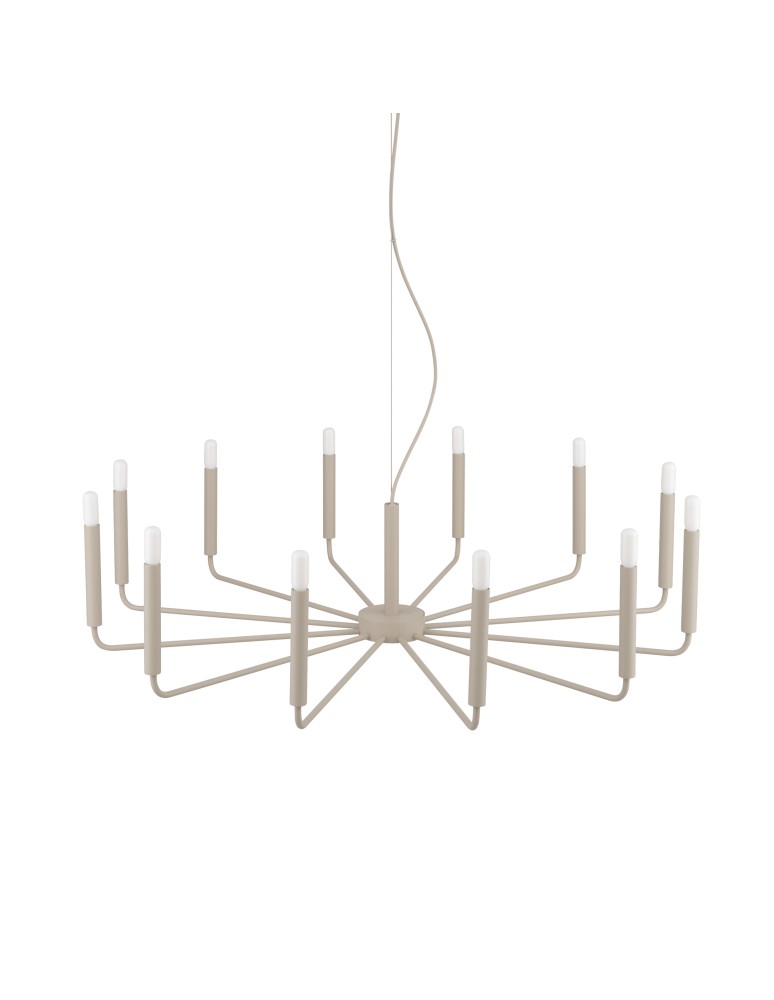 Nowodvorski ORTO B Lampa Sufitowa Żyrandol E14  Beżowy 12526