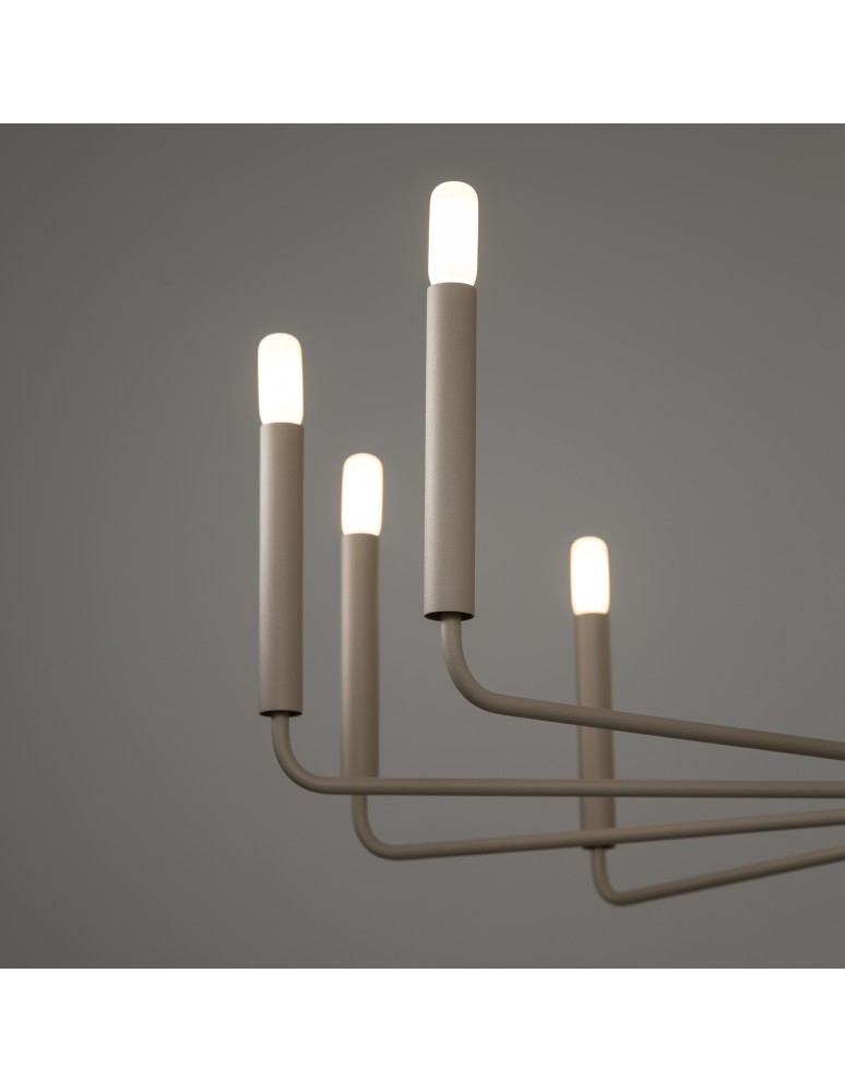 Nowodvorski ORTO B Lampa Sufitowa Żyrandol E14  Beżowy 12526