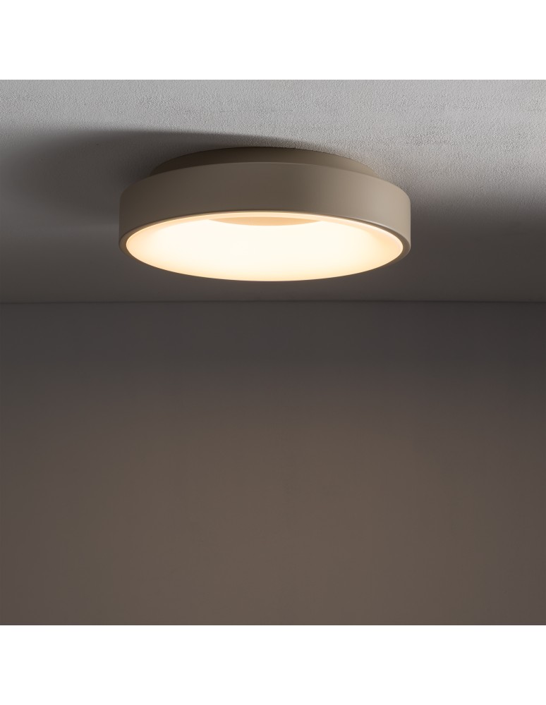 Nowodvorski NIKKI ROUND LED Lampa Sufitowa Plafon LED zintegrowany  3000K Beżowy 12363