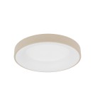 Nowodvorski NIKKI ROUND LED Lampa Sufitowa Plafon LED zintegrowany  4000K Beżowy 12366