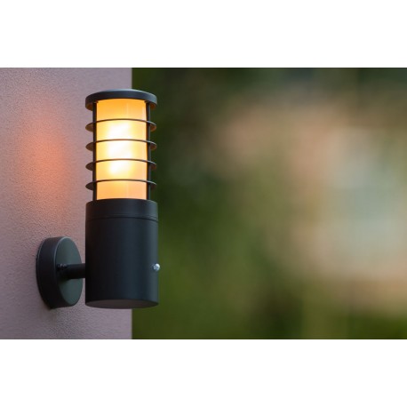 Lucide SOLID Light IP54+ Sensor E27 H25 W1 14871/01/30 Wall lamp.