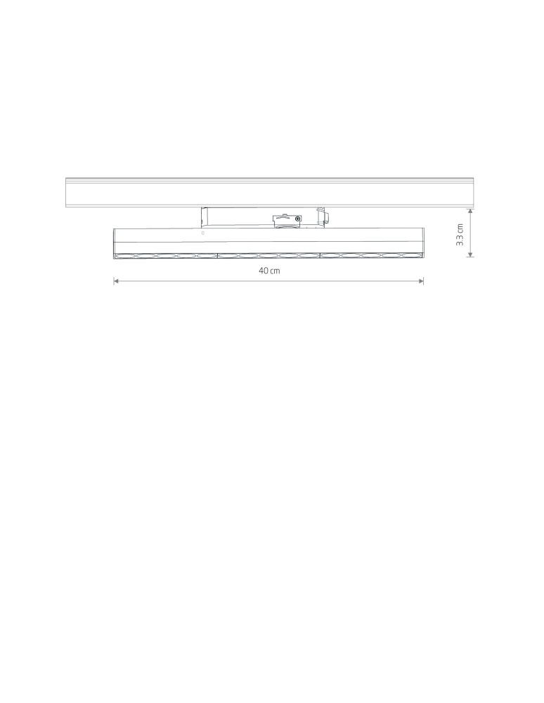 Nowodvorski PROFILE FOCUS LINEAR LED 15W 1-obwodowy Profile Lampy  3000K Biały 12397