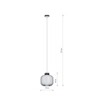 Nowodvorski AURORA Lampa Sufitowa Wisząca E27  Beżowy 11966