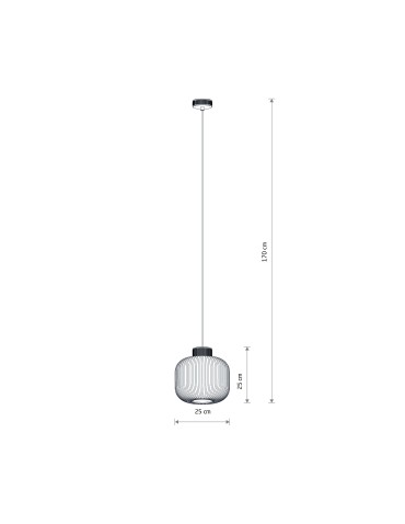 Nowodvorski AURORA Lampa Sufitowa Wisząca  Szary 11967 - produkt 2