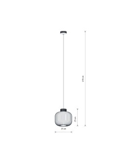 Nowodvorski AURORA Lampa Sufitowa Wisząca  Szary 11967 - produkt 2