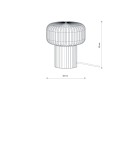 Nowodvorski TIKA Lampa Stołowa E27  Brąz 11979