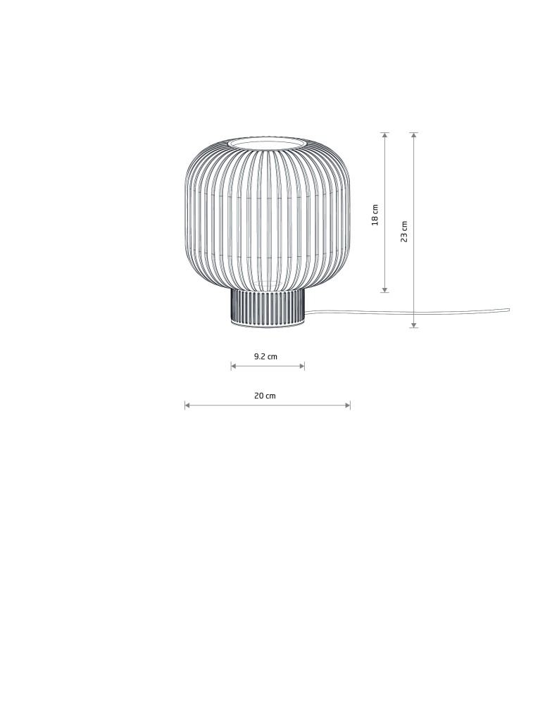 Nowodvorski AURORA Lampa Stołowa E27  Szary 11973