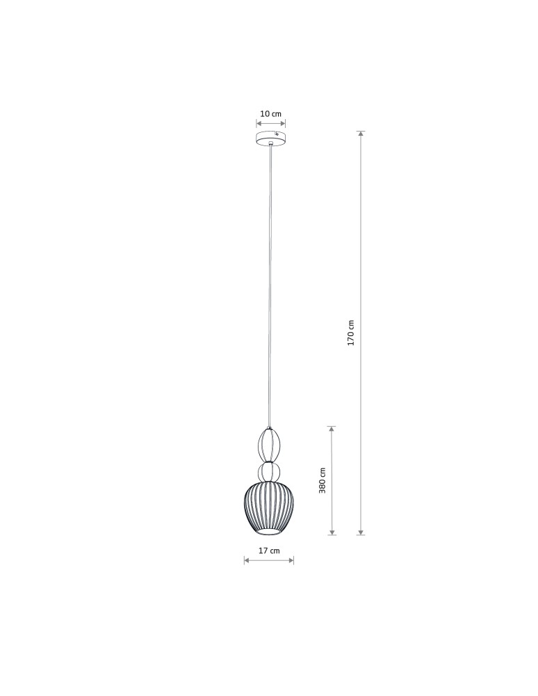 Nowodvorski CORALS Lampa Sufitowa Wisząca E27  Beżowy Szary 11974